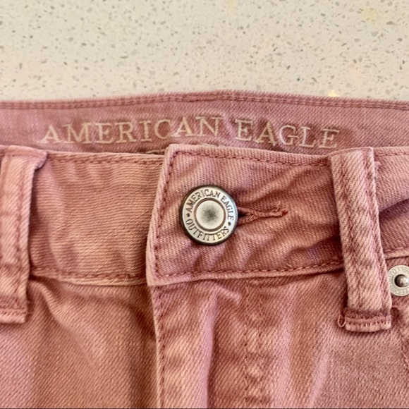 American eagles denim shorts rust color size 2 stretch - Picture 3 of 7